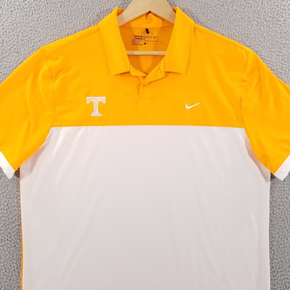 Tennessee Volunteers Nike Golf Polo Shirt Mens Large Dri Fit Performance Vols
